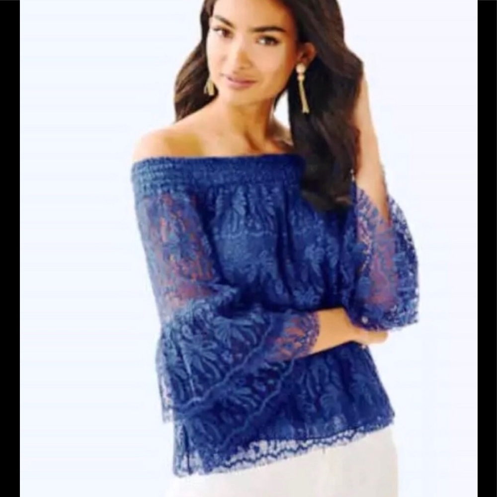Lilly Pulitzer off the shoulder top